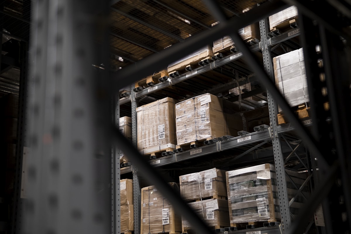 Commercial equipment in a warehouse